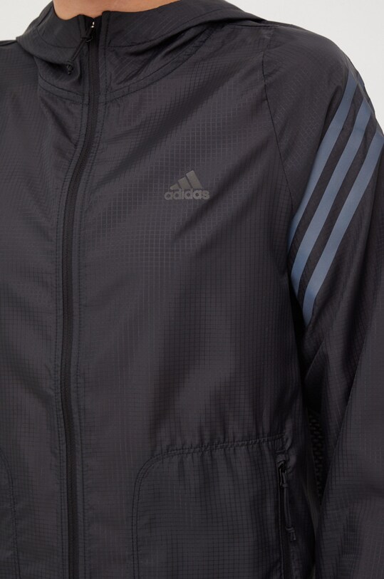 Μπουφάν για τρέξιμο adidas Performance Run Icons HC7976 μαύρο