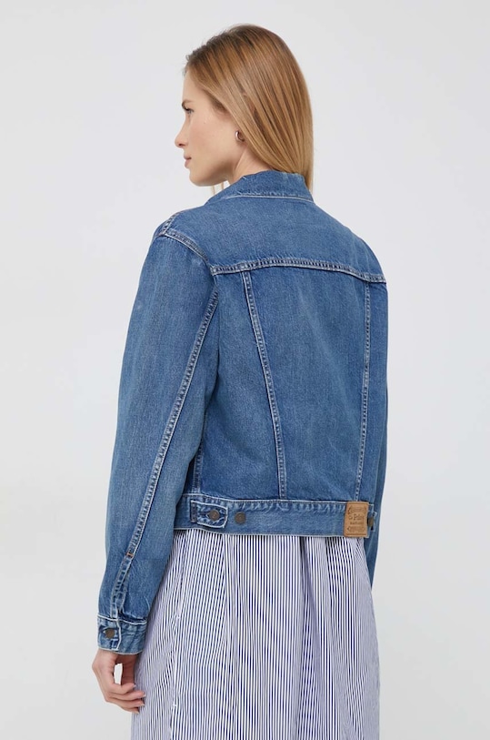 Odzież Polo Ralph Lauren kurtka jeansowa 211890141 granatowy