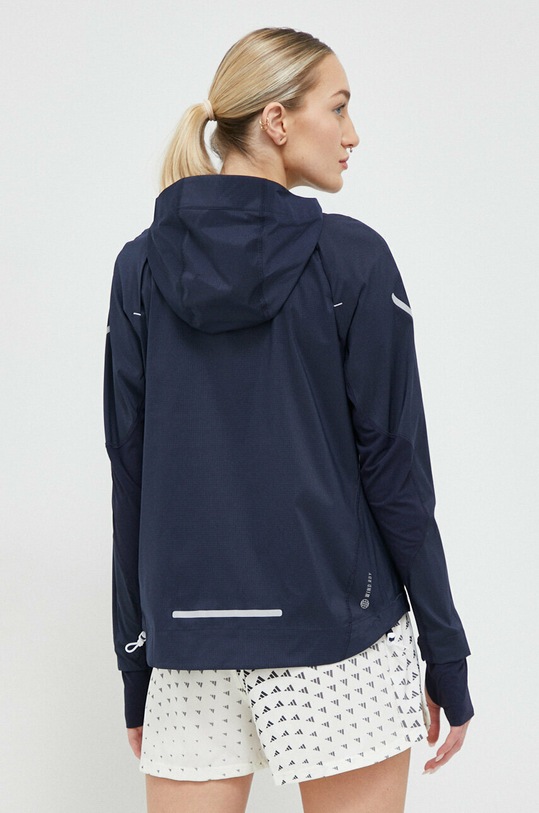 Odzież adidas Performance wiatrówka Fast HY2516 granatowy