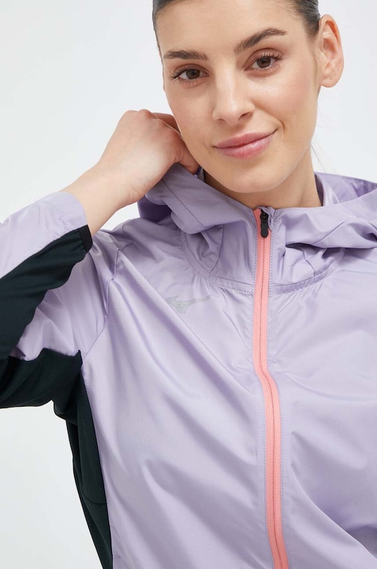 Mizuno jachetă de alergare Alpha violet J2GEA201