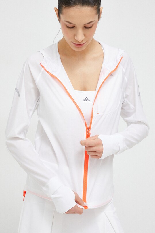 adidas Performance windbreaker Fast alb HY2517
