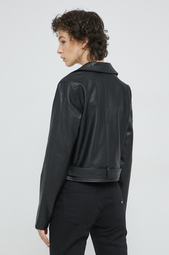 Ρούχα Δερμάτινο μπουφάν Hollister Co. KI344.3023.900 μαύρο