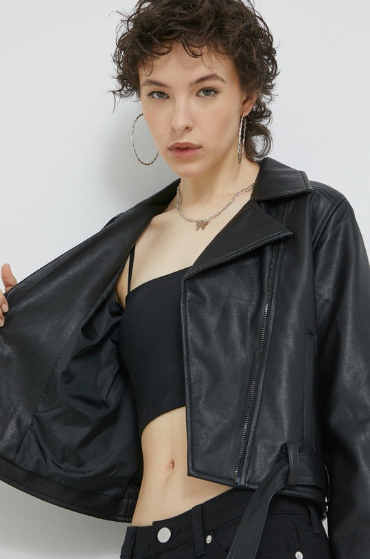 Δερμάτινο μπουφάν Hollister Co. KI344.3023.900