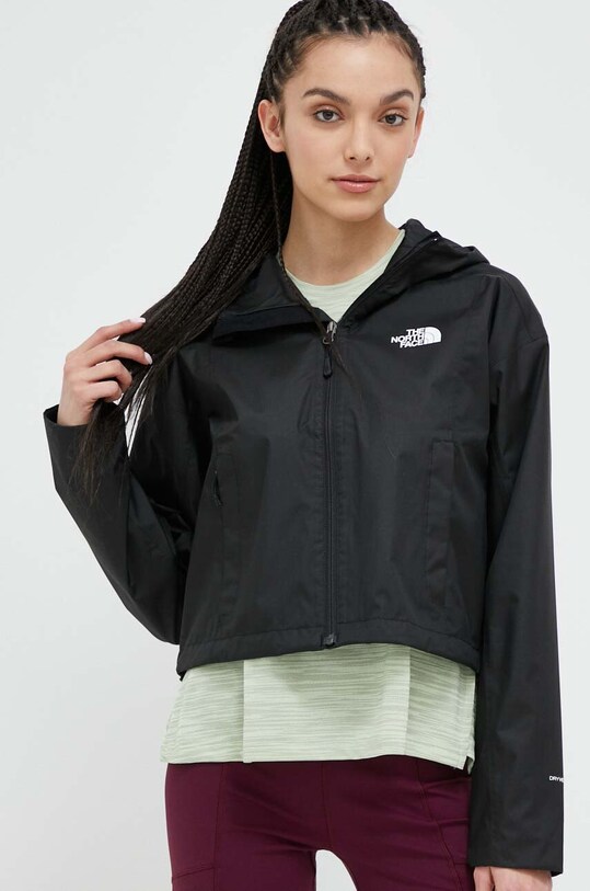 Μπουφάν The North Face Cropped Quest μαύρο NF0A55EPJK31