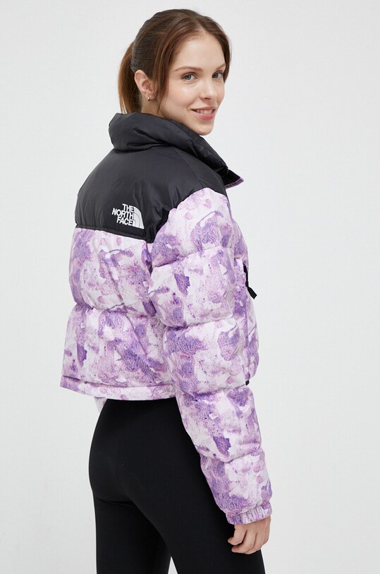 Odzież The North Face kurtka puchowa NUPTSE SHORT JACKET NF0A5GGEIAT1 fioletowy