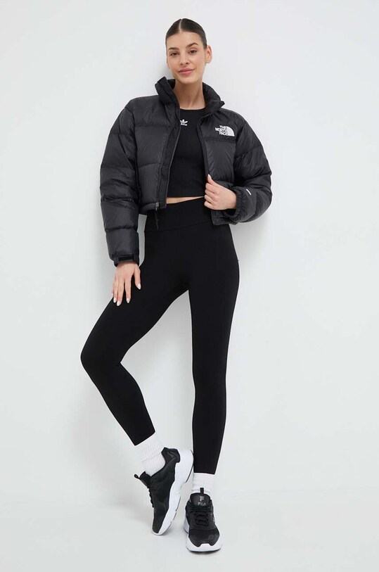 The North Face geaca de puf NUPTSE SHORT JACKET NF0A5GGEKX71 negru SS25