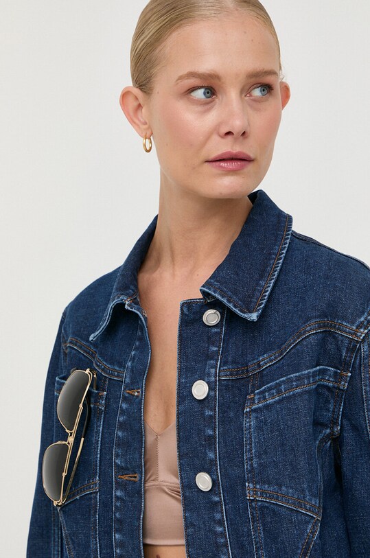 Trussardi geacă din denim bleumarin 56S00882.1T006241