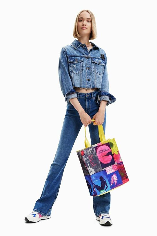 Desigual kurtka jeansowa dziecięca 23SWED23 niebieski SS23
