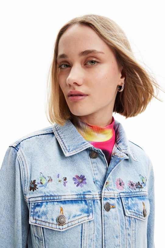 Desigual geacă din denim 23SWED55 albastru SS23