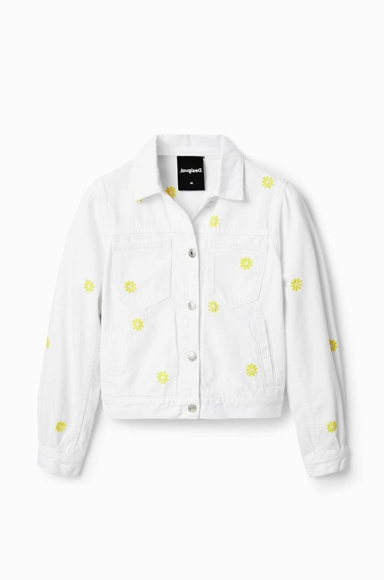 Desigual geacă din denim 23SWED61 alb