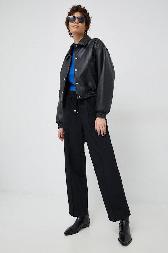 United Colors of Benetton geaca 2NVBDN01X.100 negru SS23