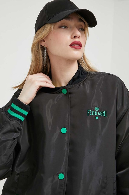 Chiara Ferragni kurtka bomber Ferragni Stretch 74CBSD01 czarny