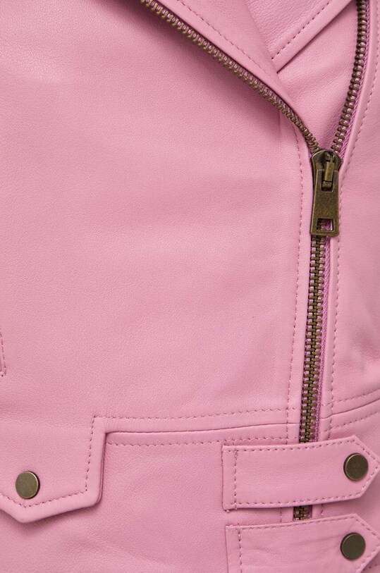 Кожаная куртка Pinko 100267.Y6WL розовый