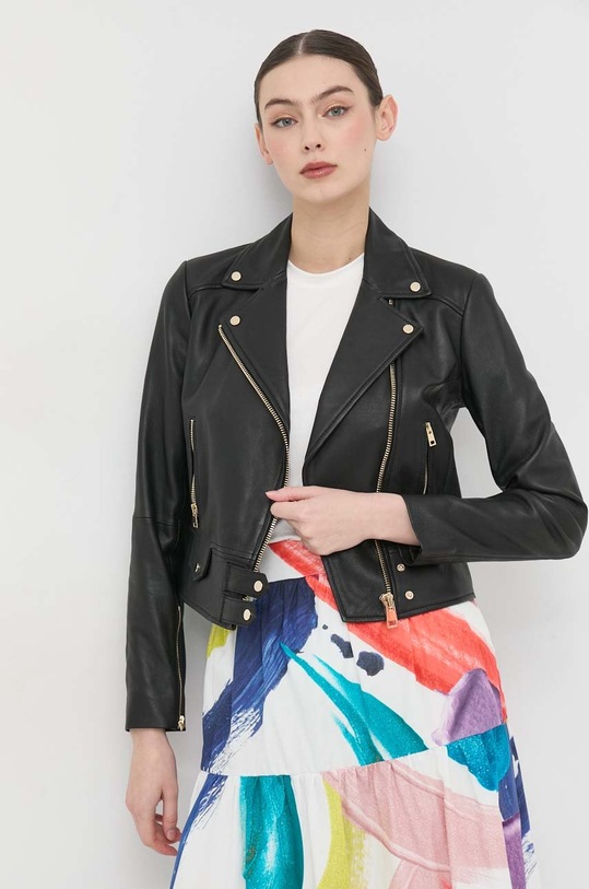 Pinko ramoneska skórzana czarny 100267.Y6WL