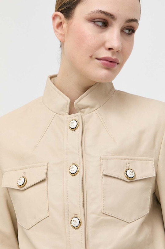Pinko kurtka skórzana 100432.Y6CR beżowy