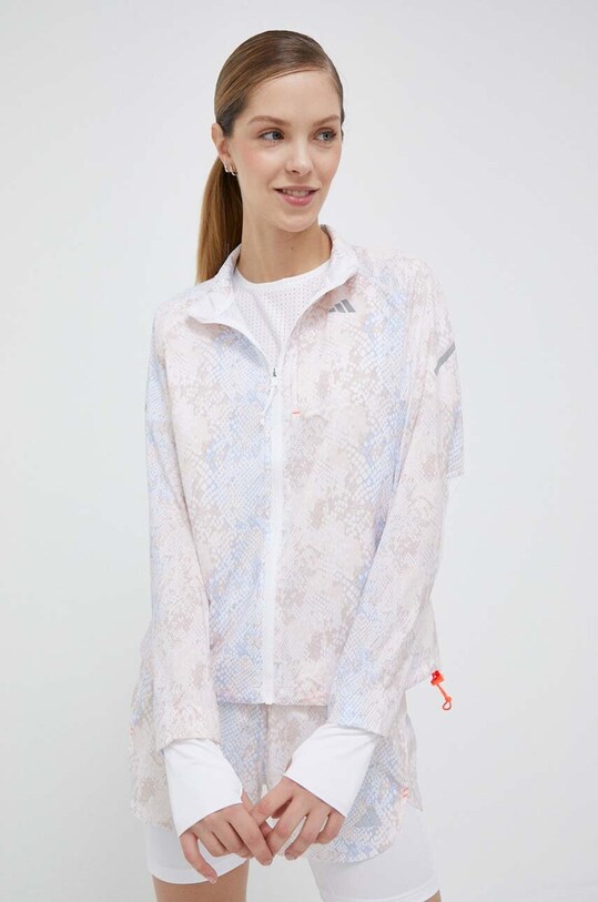 adidas Performance windbreaker Fast necaptusit alb HM4320