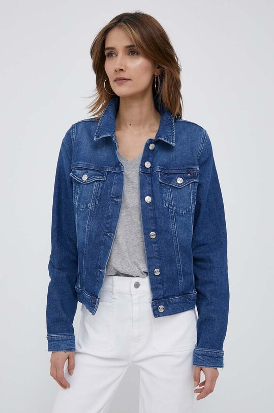 Джинсова куртка Tommy Hilfiger джинс блакитний WW0WW38061.PPYX