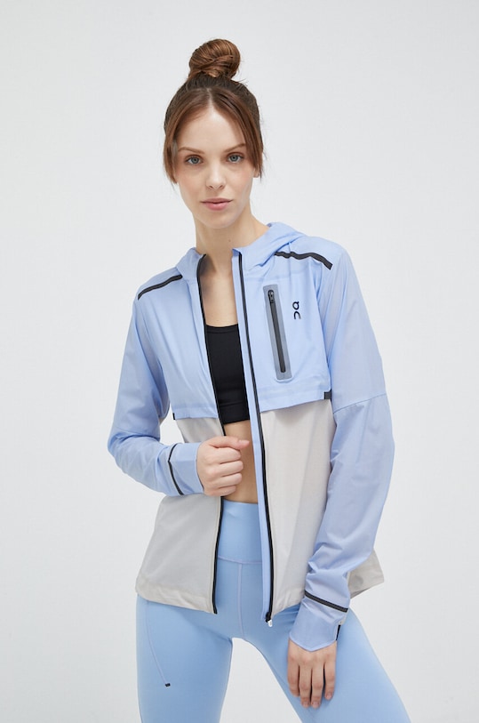 On kurtka do biegania Weather pozostałe niebieski 20401031