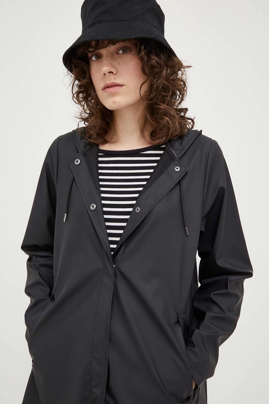 Rains geacă de ploaie 18050 A-line W Jacket negru 18050.01