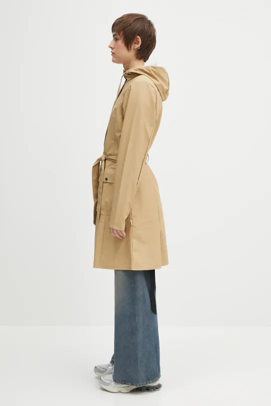 Nepromokavý kabát Rains Curve Jacket 18130.24 béžová AW24