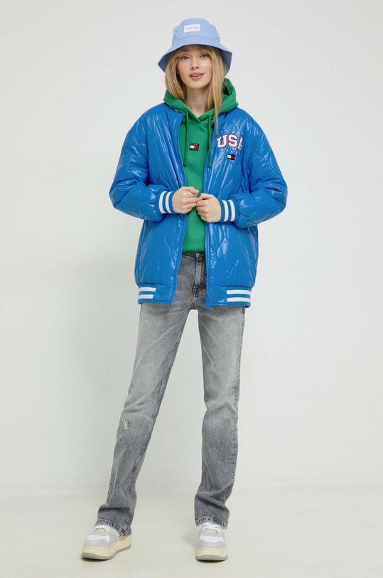 Tommy Jeans kurtka bomber DW0DW15335.PPYX niebieski SS23