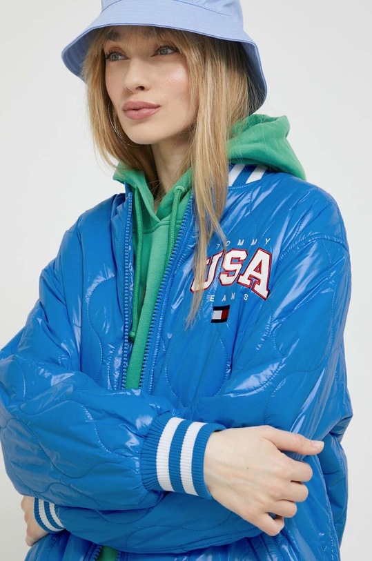 Tommy Jeans kurtka bomber DW0DW15335.PPYX niebieski