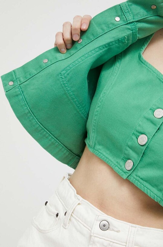 Džínová bunda Tommy Jeans DW0DW15666.PPYX zelená