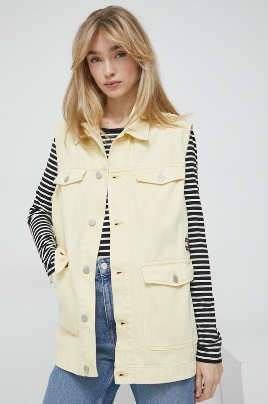 Tommy Jeans farmer ujjatlan nem bélelt sárga DW0DW15683.PPYX