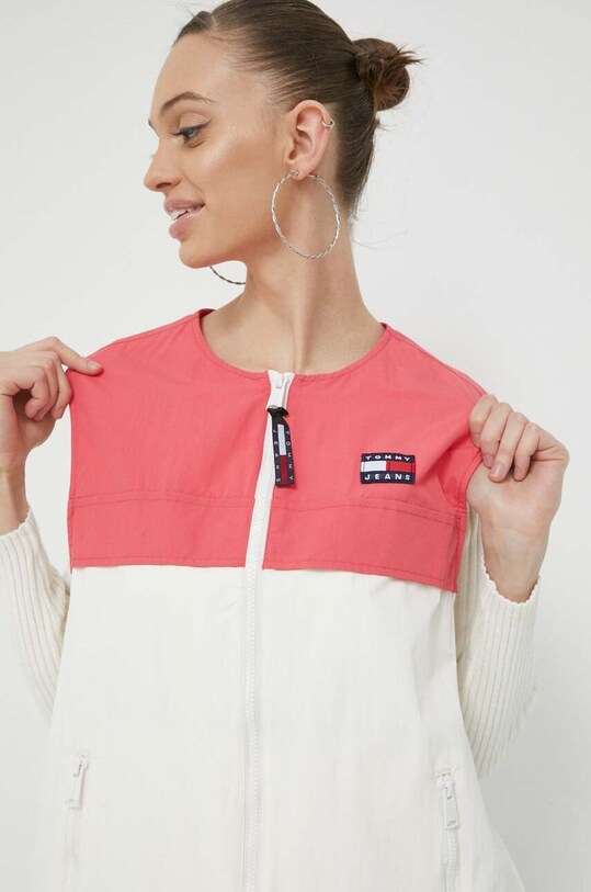 Tommy Jeans bezrękawnik różowy DW0DW15339.PPYX