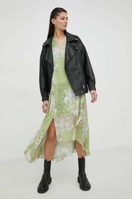 Φόρεμα AllSaints WD144Y πράσινο SS23
