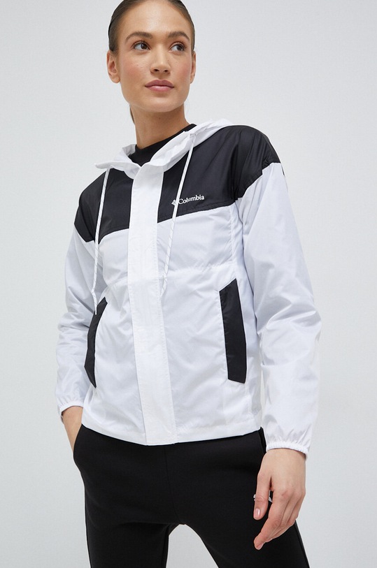 Columbia geacă Flash Challenger 1989523 alb SS24