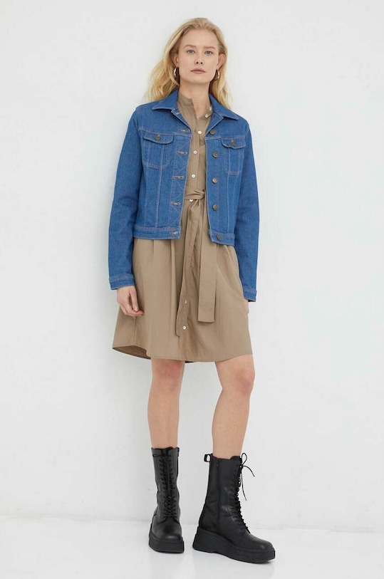 Lee kurtka jeansowa L54MGWB01 niebieski SS23