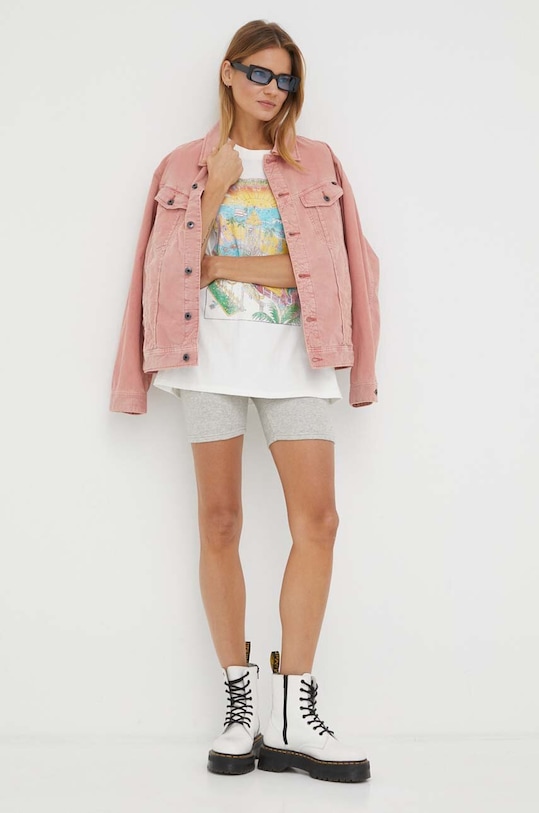 G-Star kurtka D22579.C436 różowy AW23