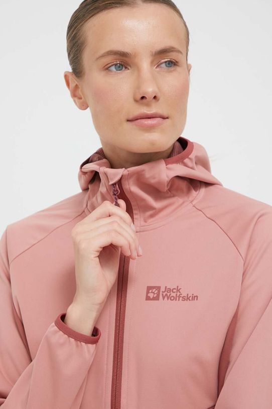 Turistická bunda Jack Wolfskin Go Hike Softshell 1306862 ružová