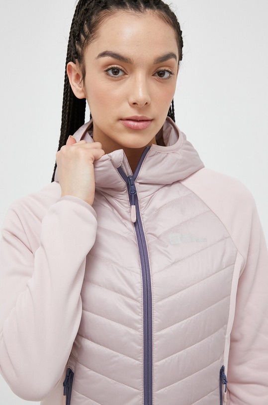 Jack Wolfskin szabadidős kabát Routeburn Pro Hybrid nem bélelt rózsaszín 1710861