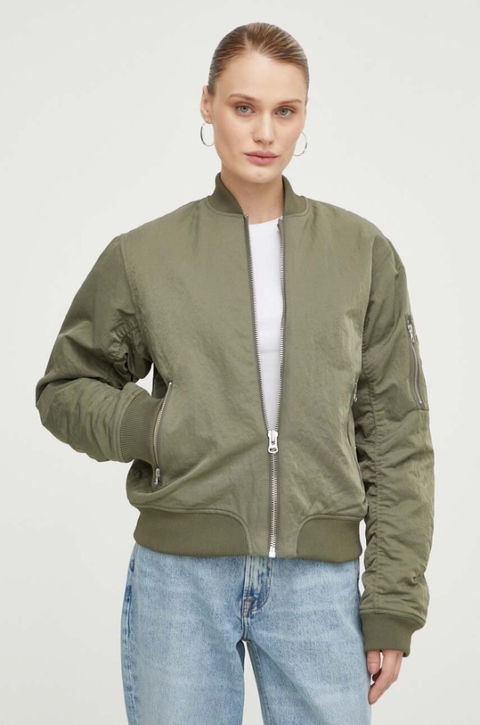 Μπουφάν bomber Samsoe Samsoe Mae πράσινο F23100184