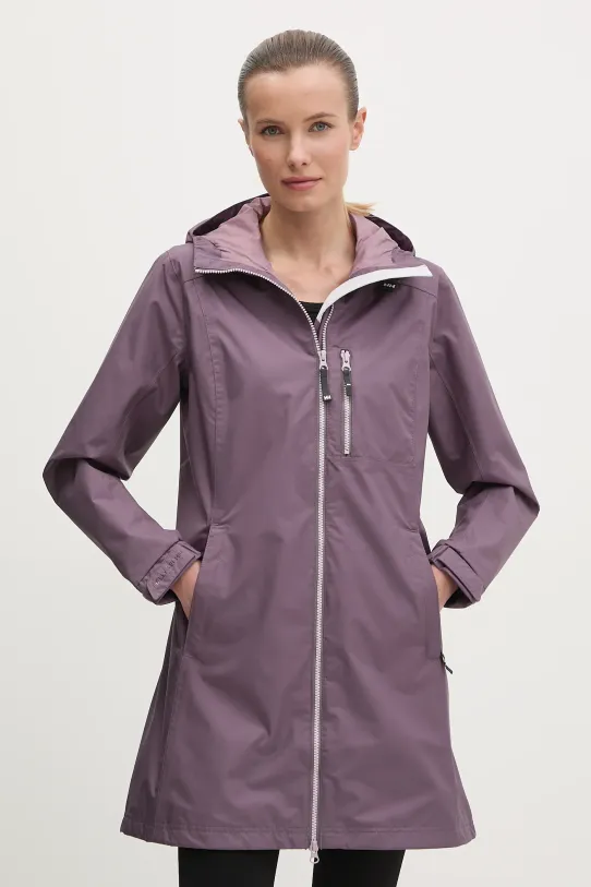 Куртка Helly Hansen с капюшоном фиолетовой 55964