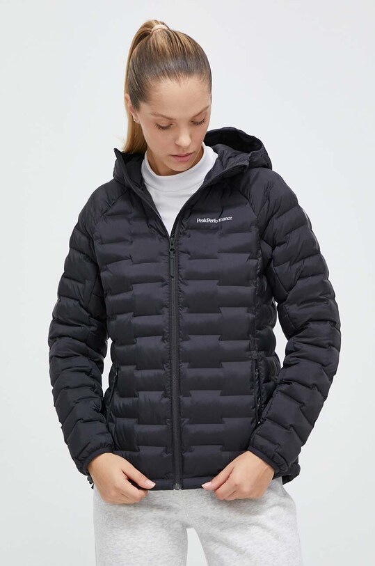 Športová bunda Peak Performance Argon Light jemné zateplenie čierna G77865