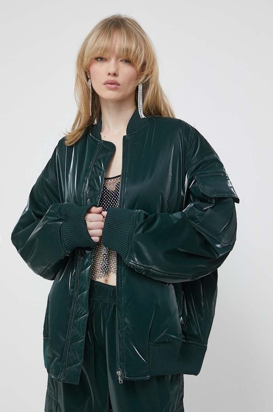 Stine Goya kurtka bomber bez kaptura zielony SG4805