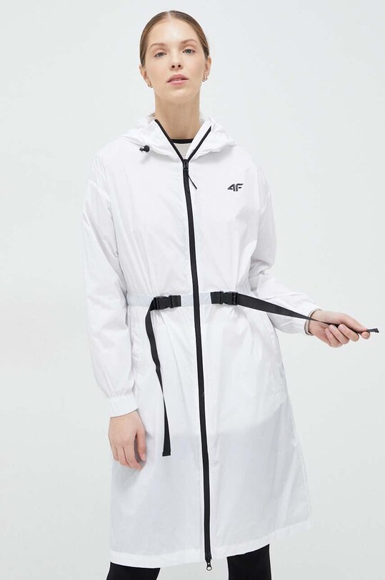4F parka pozostałe biały 4FSS23TJACF018