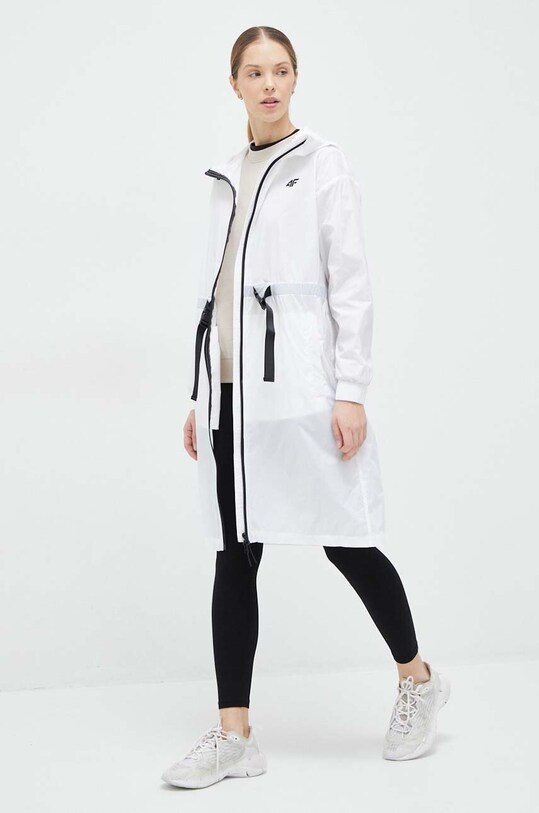 4F parka 4FSS23TJACF018 biały SS23