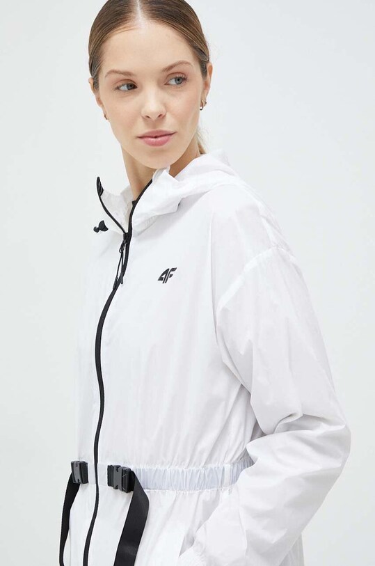 4F parka biały 4FSS23TJACF018
