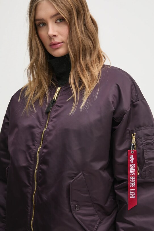 Bunda Alpha Industries MA-1 CORE WMN fialová 108010.03