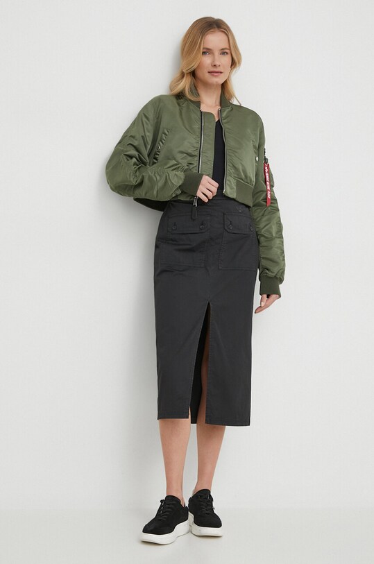 Bunda Alpha Industries MA-1 BOXY WMN 136008.03 zelená SS24