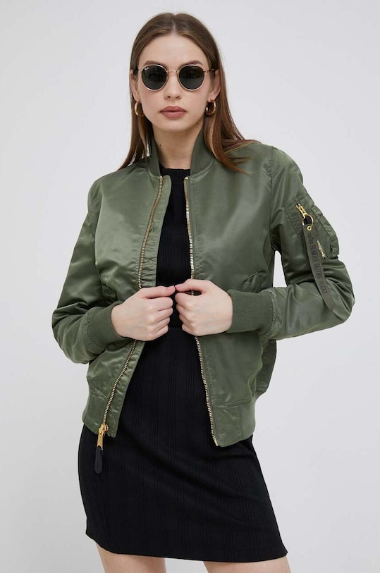 Яке бомбър Alpha Industries MA-1 VF LW WMN 156001.393 зелен SS24