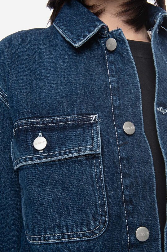 Carhartt WIP cotton denim jacket I031667 blue