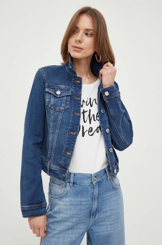 Morgan geacă din denim necaptusit albastru VPOMI.JEAN.STONE