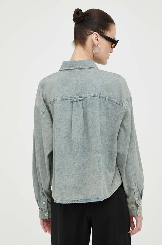 Îmbrăcăminte American Vintage camasa jeans FY06BE23 albastru