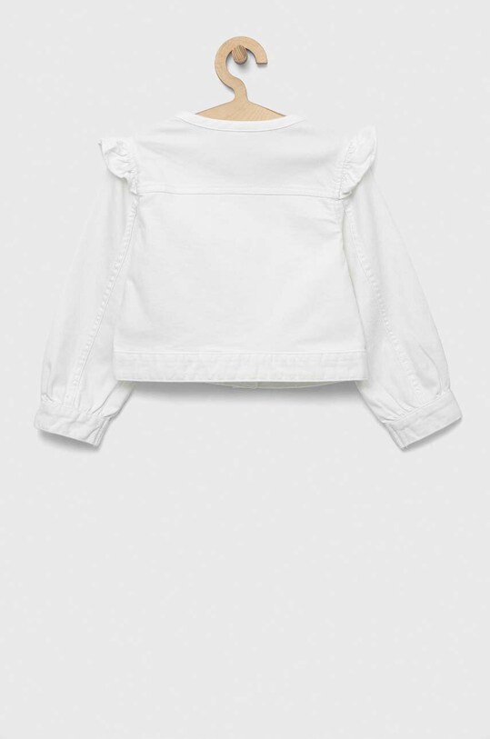 United Colors of Benetton gyerek farmerkabát 2RISGN017.P.SEASONAL fehér SS23
