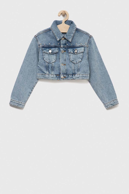 Sisley kurtka jeansowa dziecięca 2YO7YN00I.G.SEASONAL niebieski SS23